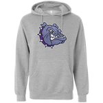 Embroidered Sparkle Bulldog Head Hoodie