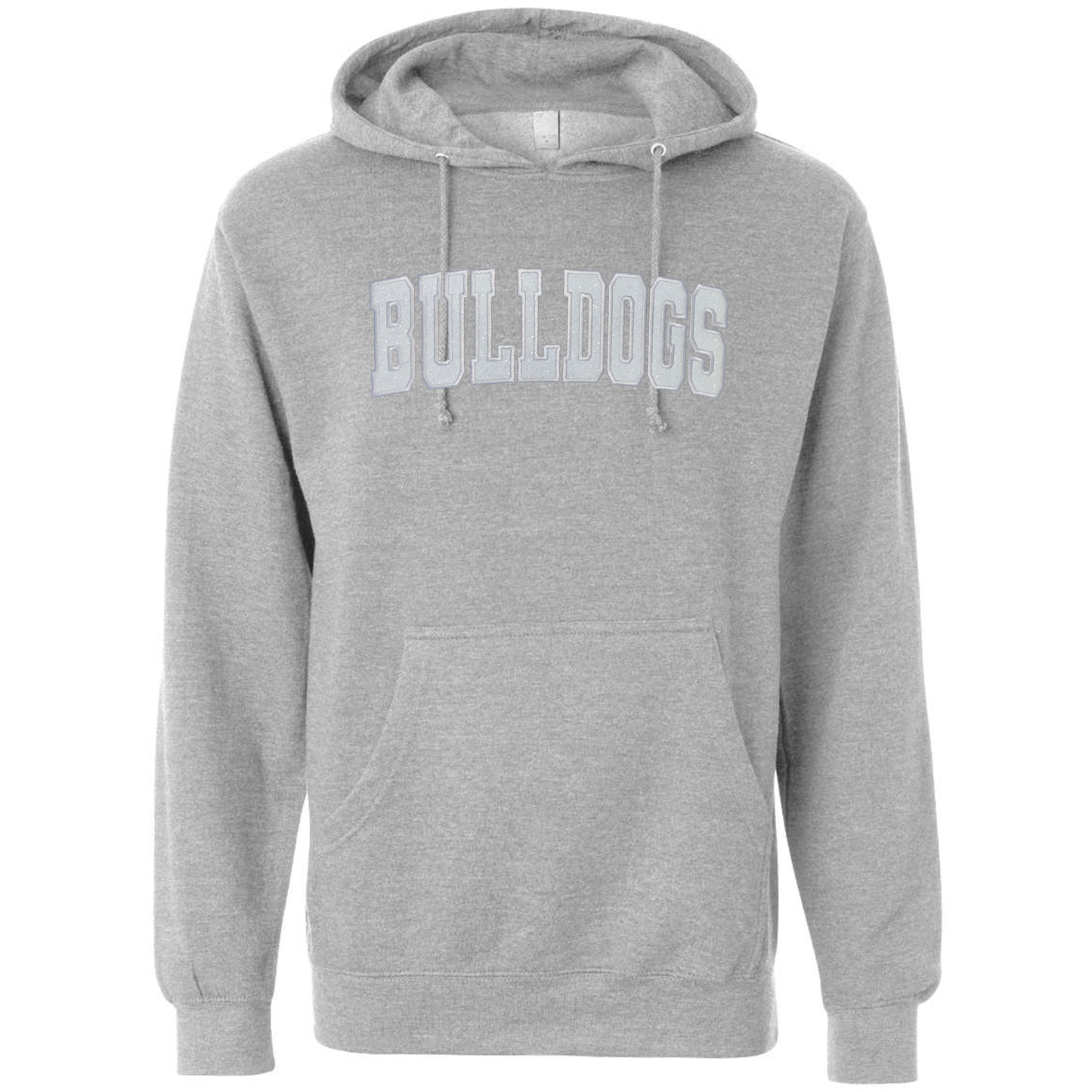 Classic Bulldogs Embroidered Glitter Hoodie