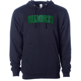 Classic Shamrocks Embroidered Glitter Hoodie