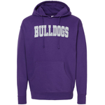 Classic Bulldogs Embroidered Glitter Hoodie