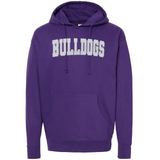 Classic Bulldogs Embroidered Glitter Hoodie