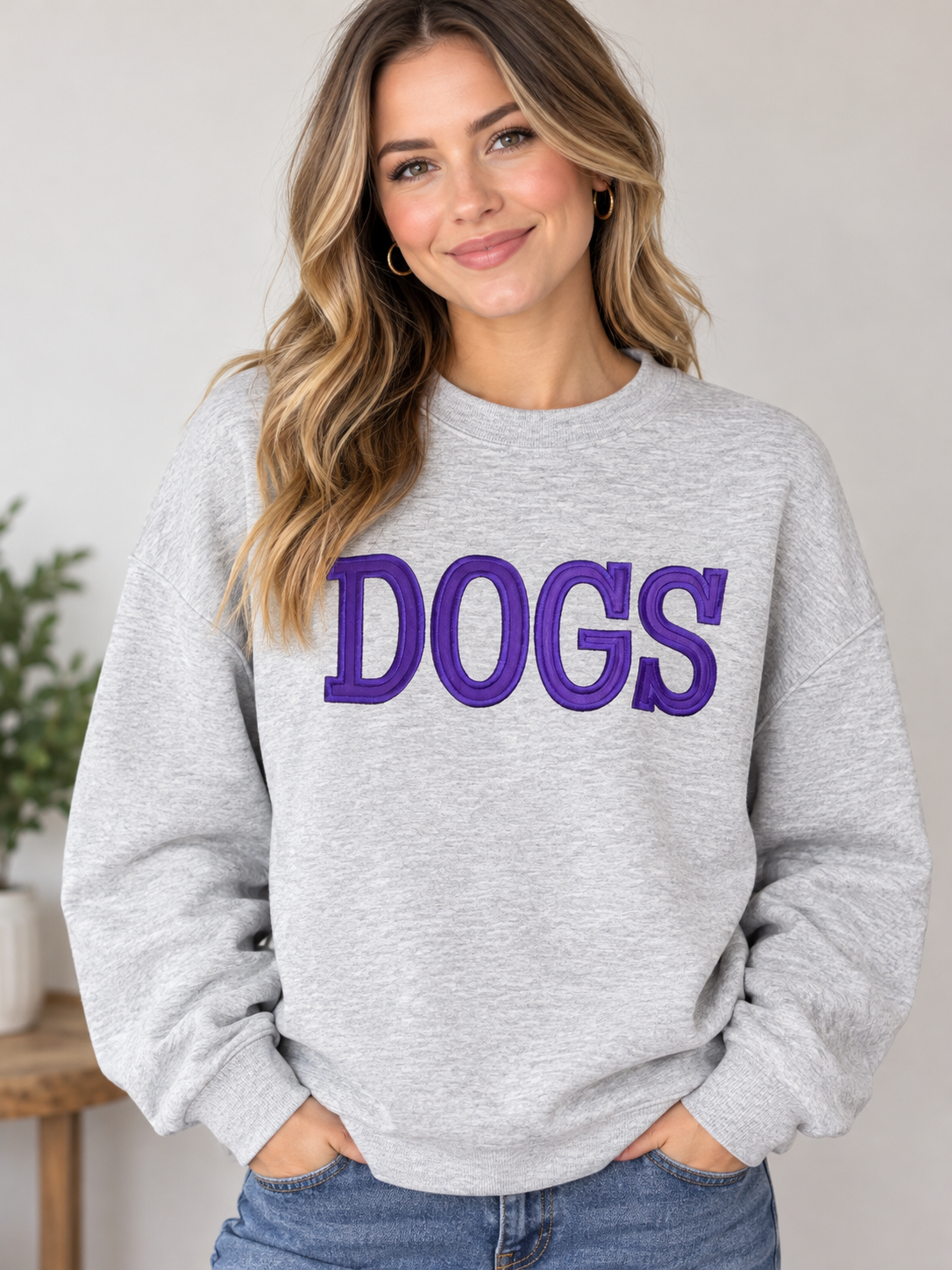 Women's DOGS Mock Neck Sweatshirt