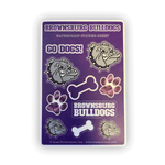 Brownsburg Bulldogs Waterproof Sticker Sheet