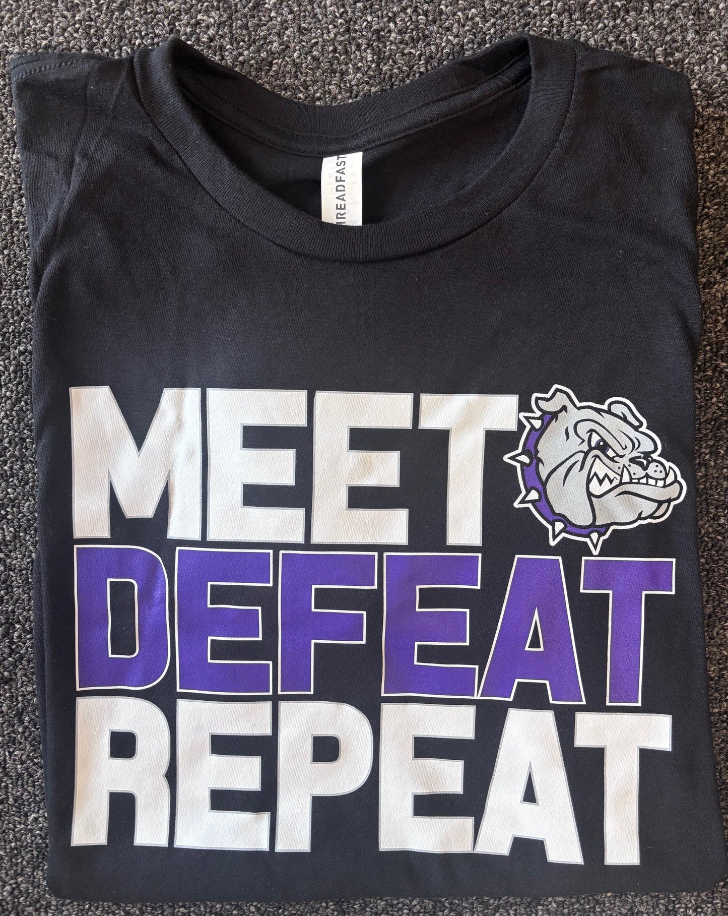 Meet Defeat Repeat Bulldogs Tee
