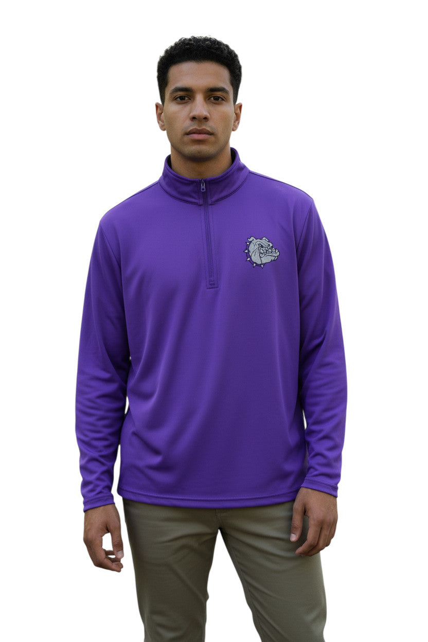 Embroidered Bulldogs Performance Quarter Zip