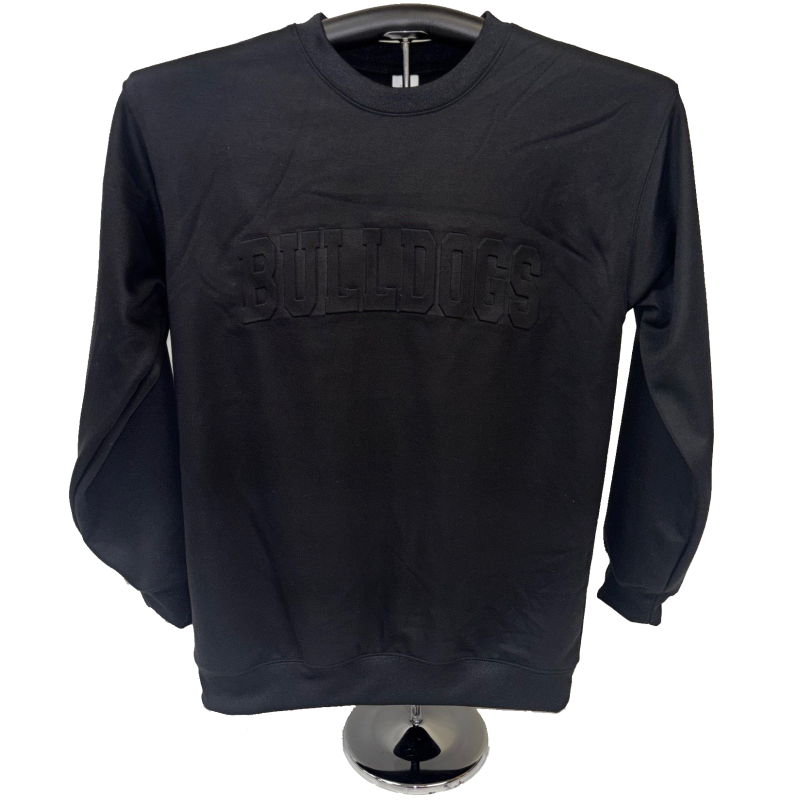 Bulldogs Embossed Crewneck