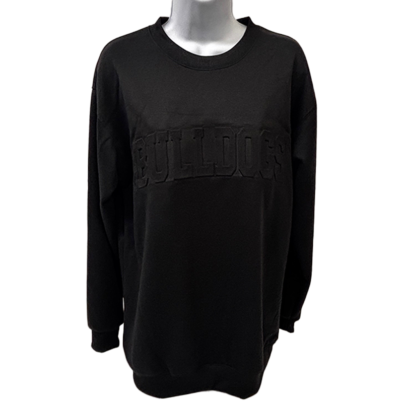 Bulldogs Embossed Crewneck