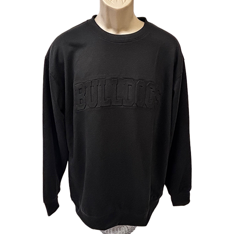 Bulldogs Embossed Crewneck