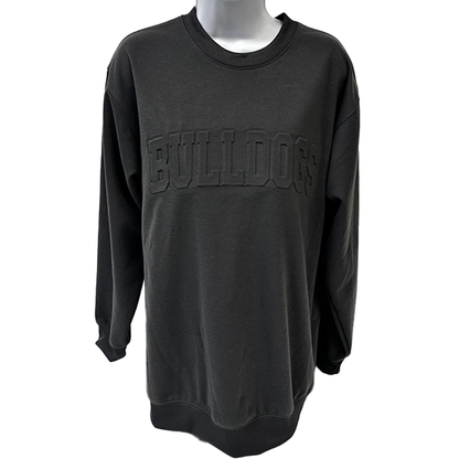 Bulldogs Embossed Crewneck