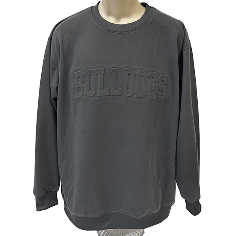 Bulldogs Embossed Crewneck