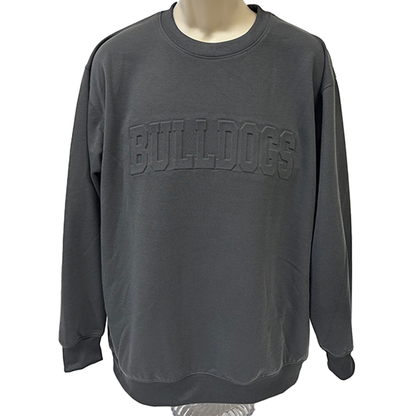 Bulldogs Embossed Crewneck