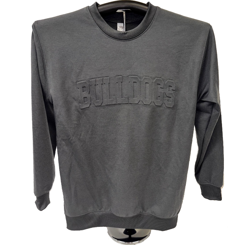 Bulldogs Embossed Crewneck