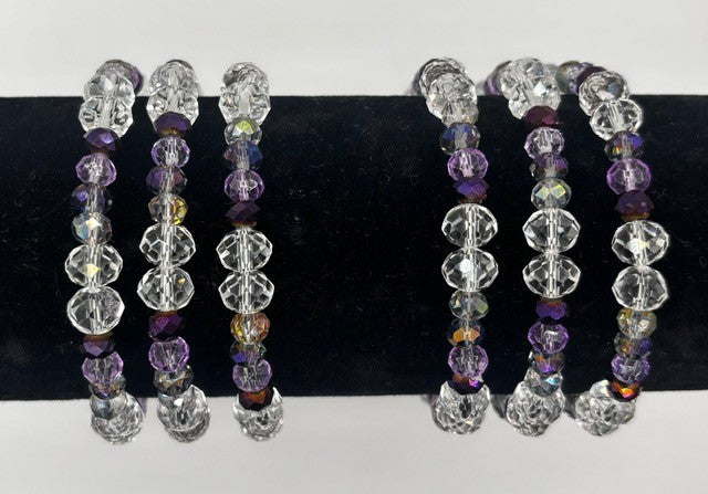 Bulldogs Crystal Beaded Bracelet