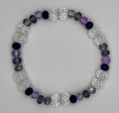 Bulldogs Crystal Beaded Bracelet