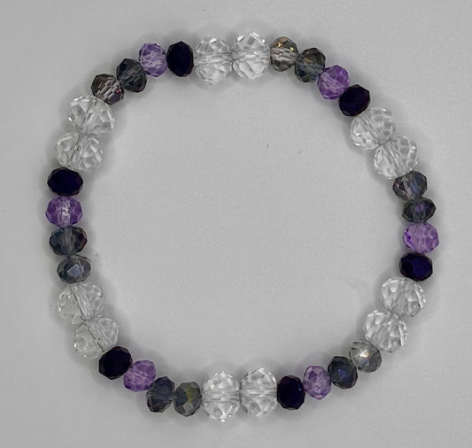 Bulldogs Crystal Beaded Bracelet