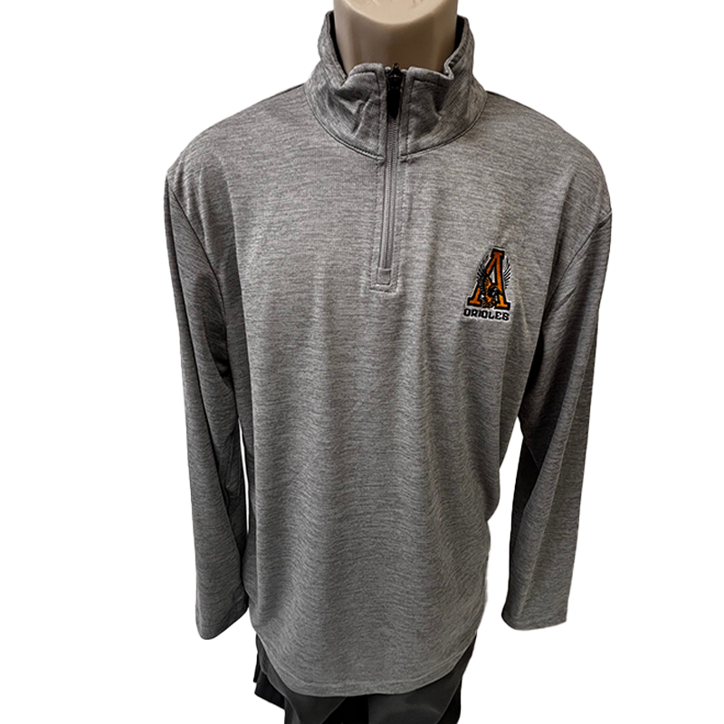 AllPro Grey Orioles 1/4 Zip
