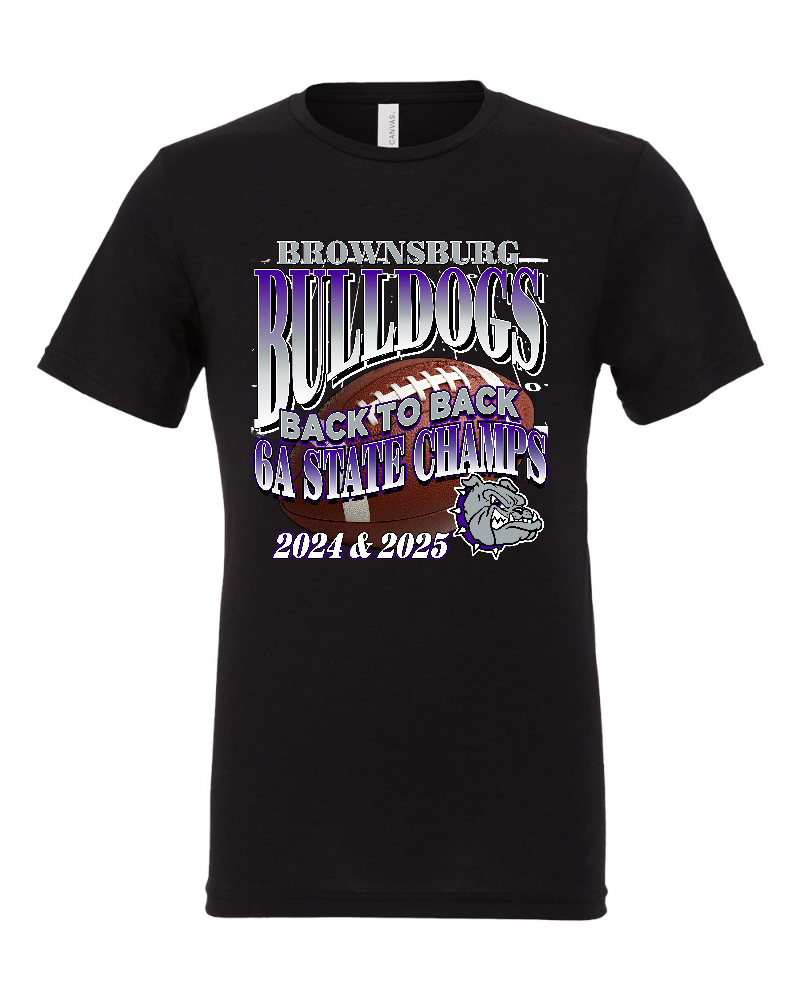 Back to Back State Champs 3413 Bella + Canvas Triblend Tee
