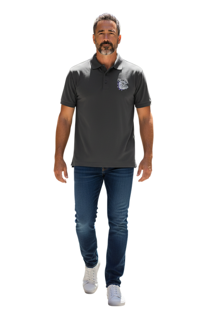 Men's Embroidered Bulldog Polo