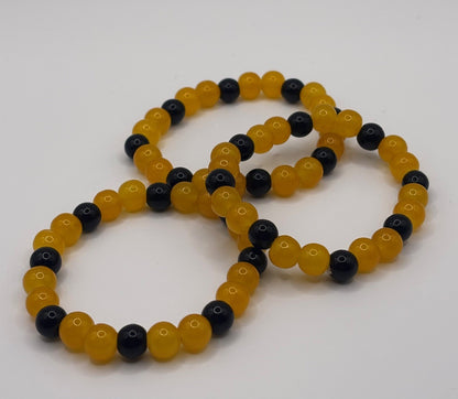 Orioles Glass Beaded Bracelet