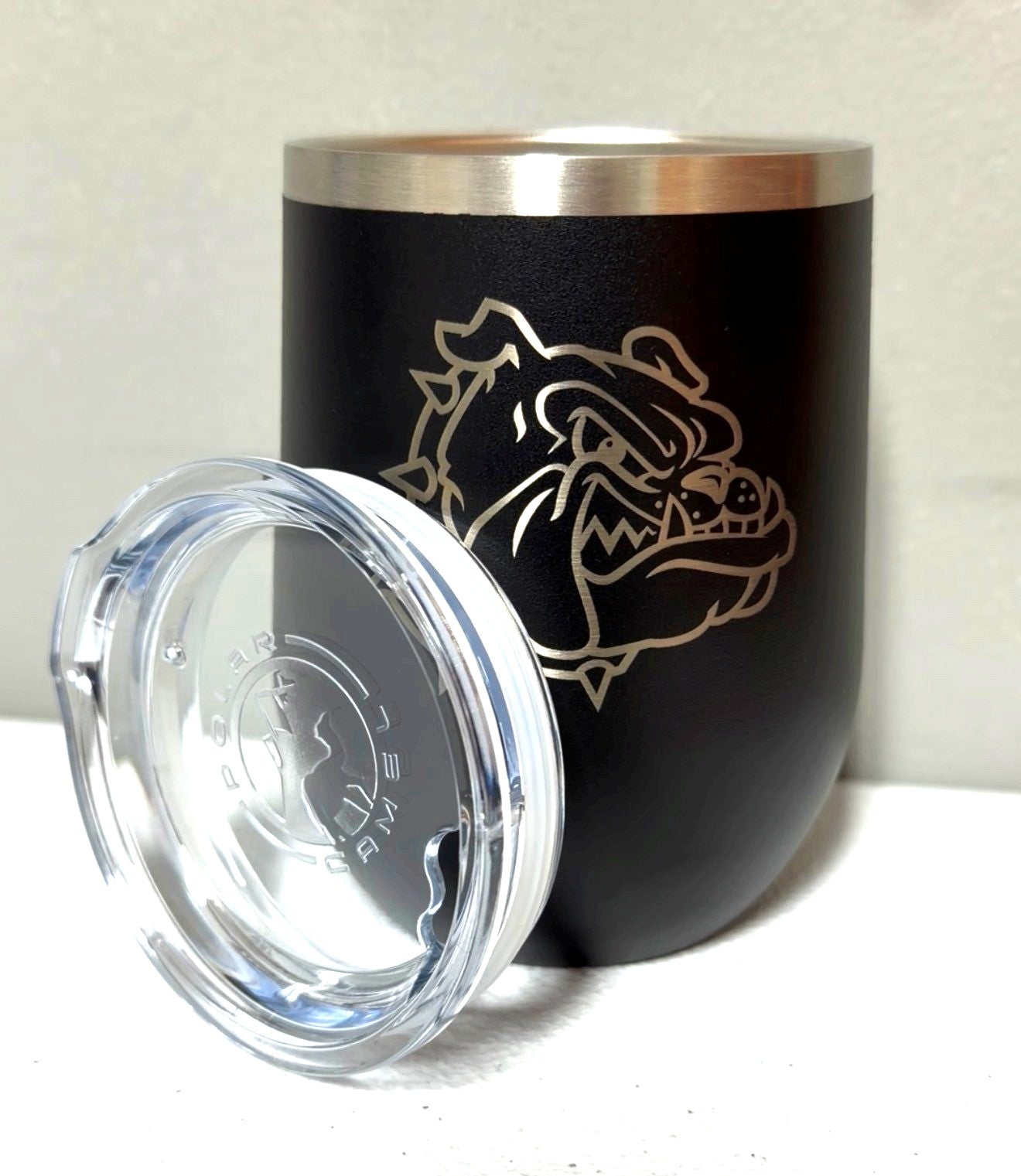 Bulldogs Insulated Stemless Wine Glass