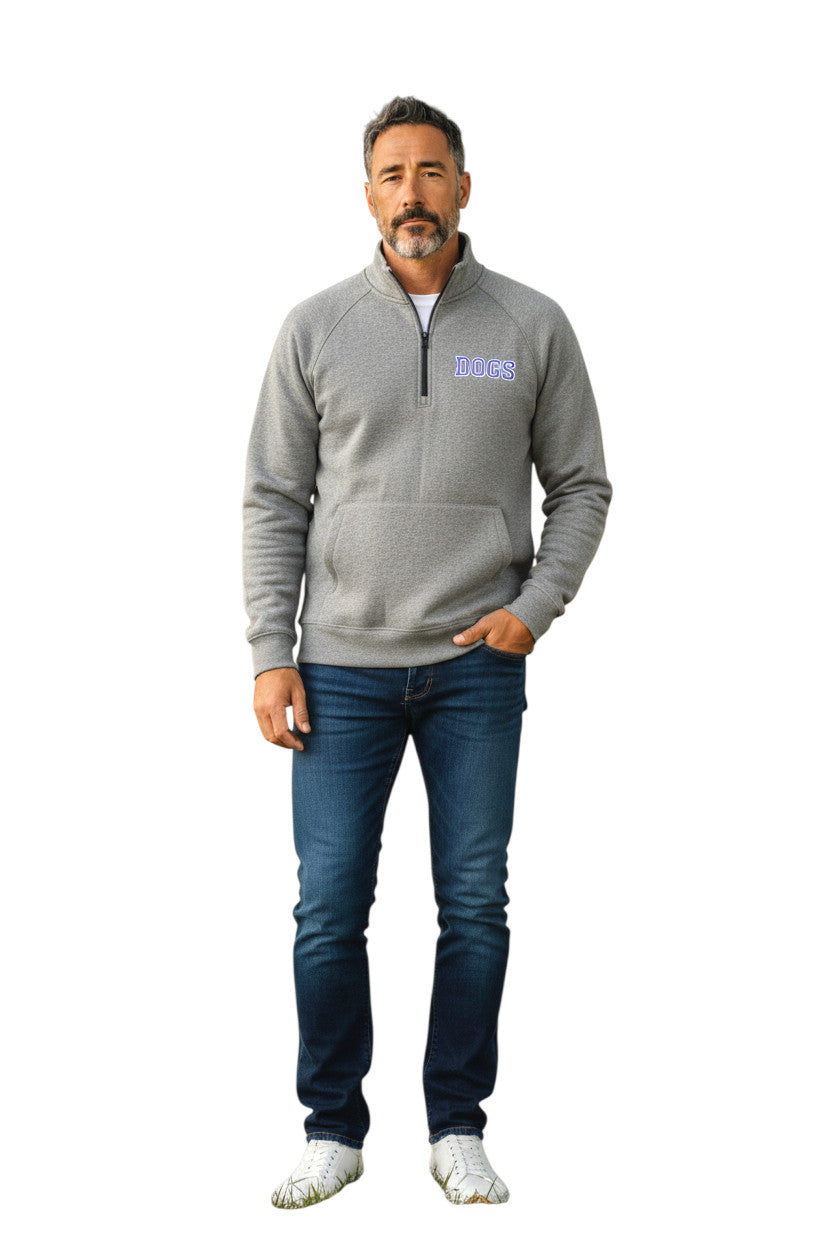 Men's Dogs Embroidered 1/4 Zip