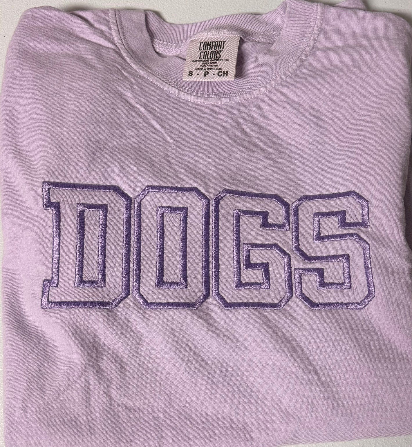 Embroidered DOGS Unisex Comfort Colors Crewneck