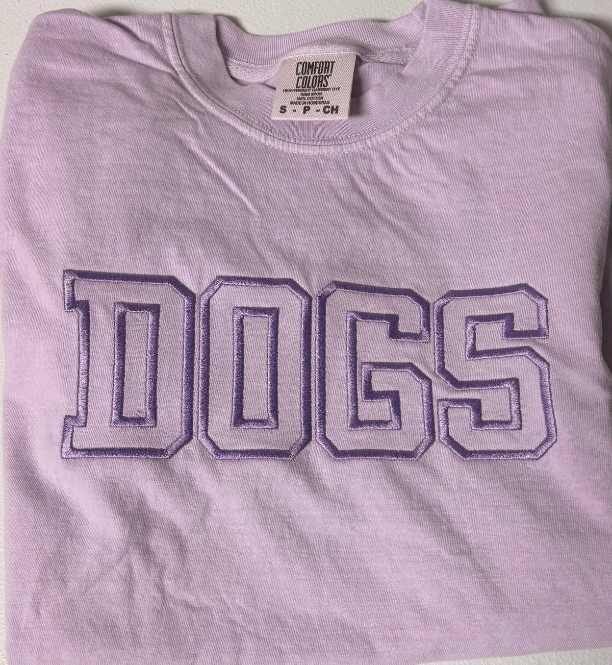 Embroidered DOGS Unisex Comfort Colors Crewneck