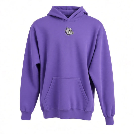 Youth Embroidered Bulldog Fleece Hoodie
