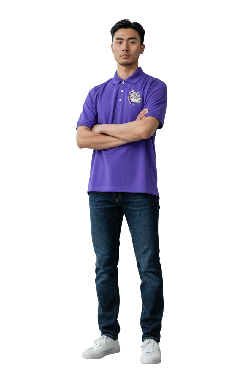 Men's Bulldog Head Polo