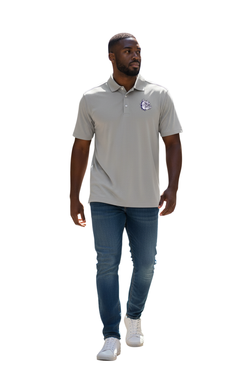Men's Embroidered Bulldog Polo
