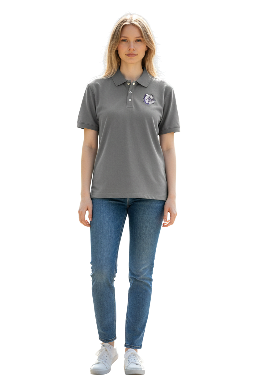 Women's Embroidered Bulldog Polo