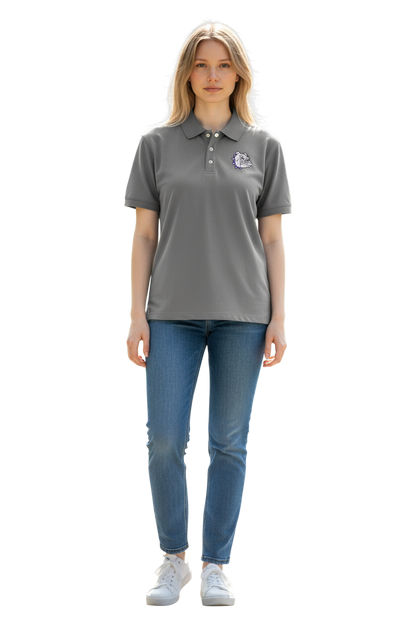 Women's Embroidered Bulldog Polo