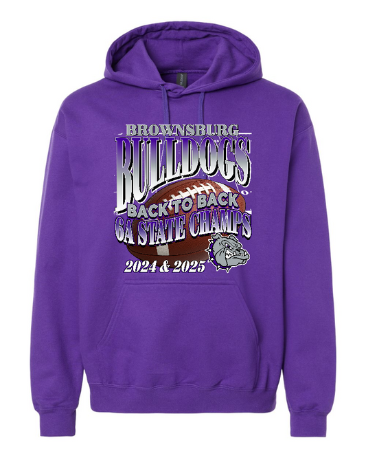 Back to Back State Champs Gildan Unisex Softstyle® Midweight Hooded Sweatshirt