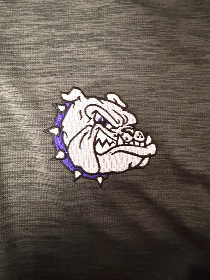Men's Embroidered Bulldogs Quarter-Zip Pullover