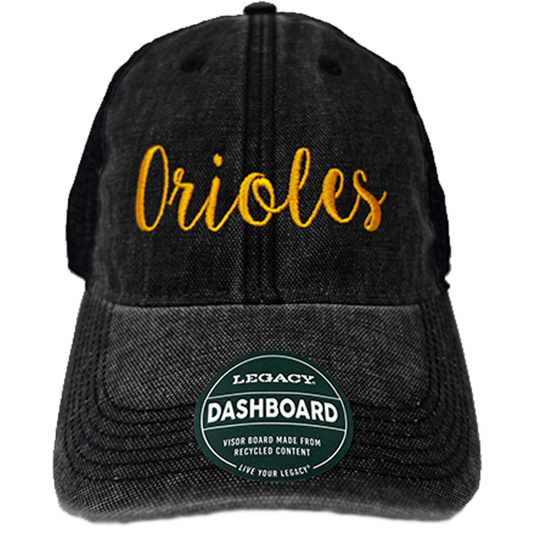 Orioles Script Trucker Cap