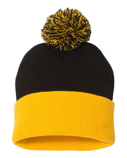 SP15- Sportsman 12" Pom-Pom Cuffed Beanie (Avon)
