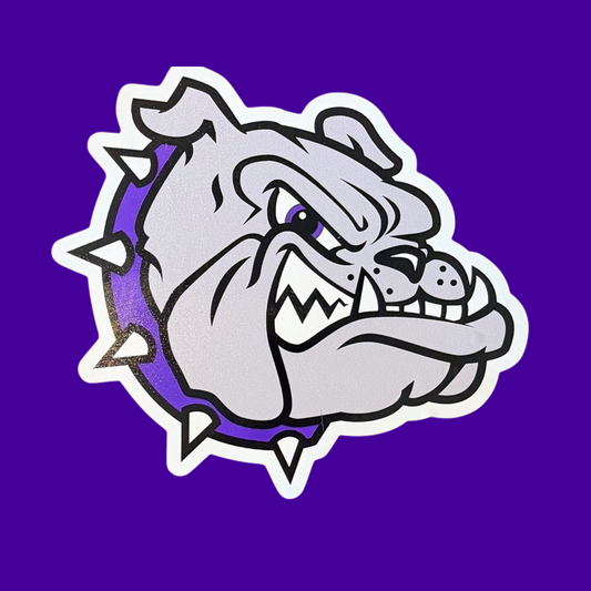 6" Contoured Bulldog Sticker