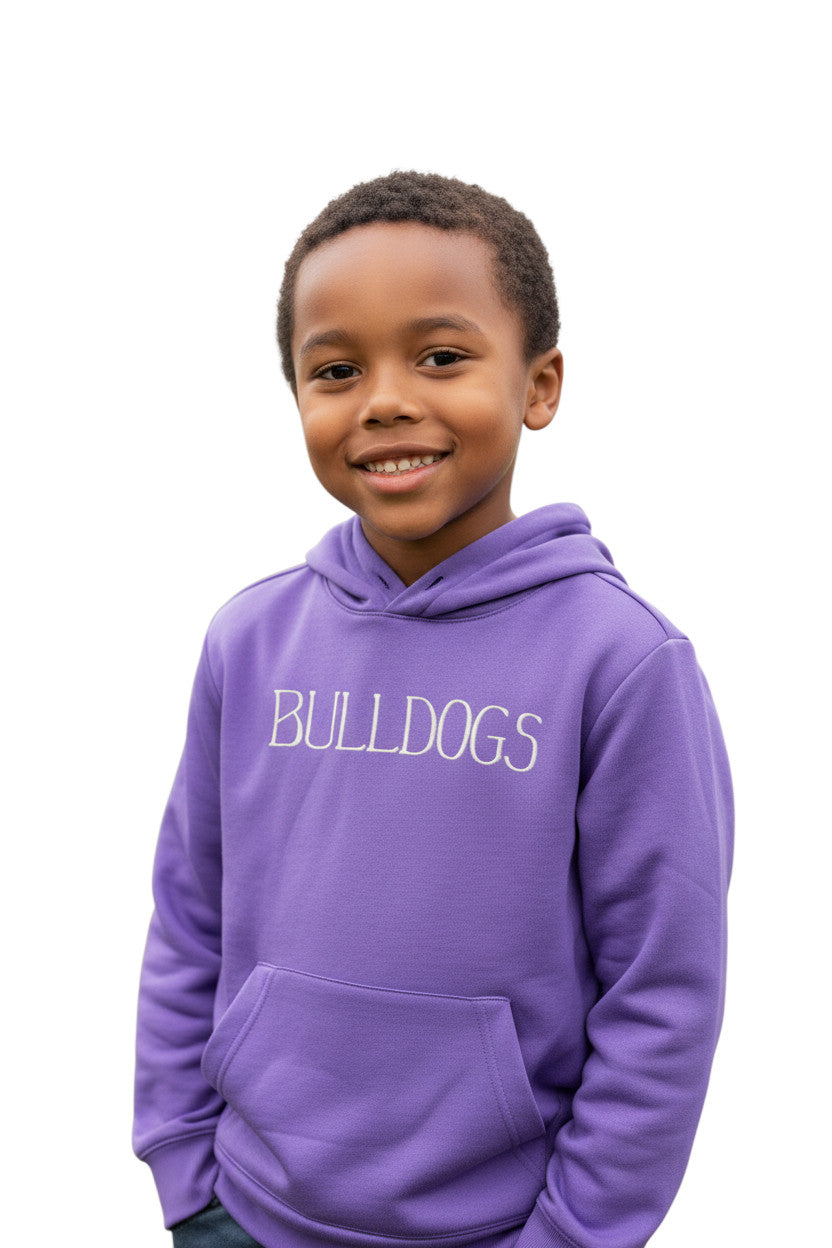 Bulldogs Embroidered Youth Hoodie