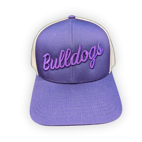 Bulldogs  Snap Back Trucker Cap (purple/white)