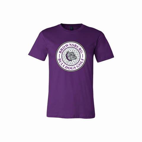 Brownsburg Bulldogs Golf T-Shirt Purple