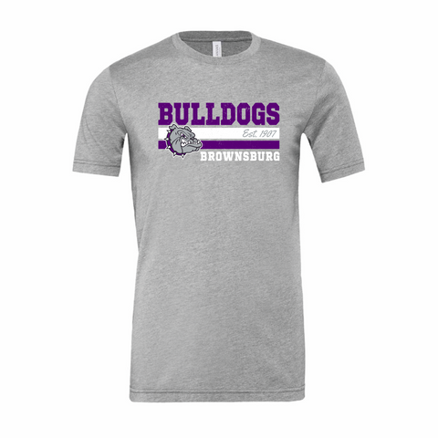 Brownsburg Bulldogs Gray T-Shirt