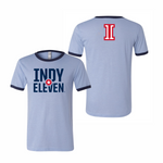 Indy Eleven Tee, Lg Logo Front, 11 on Back