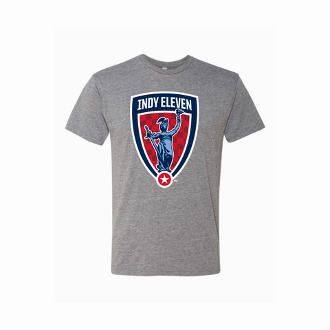 Indy Eleven Triblend Crew T-Shirt Full Front Logo