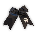 Cheer Bow With Glitter Paw Print