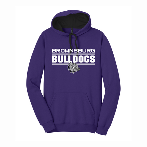 Bulldogs Purple Concert Fleece Hoodie
