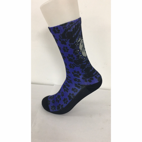 Brownsburg Sublimated Socks-Paw Print